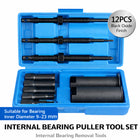 12Pcs Motorcycle Inner Bearing Puller Tool Kit Hub Steering Removal Bike Tools