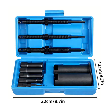 12Pcs Motorcycle Inner Bearing Puller Tool Kit Hub Steering Removal Bike Tools