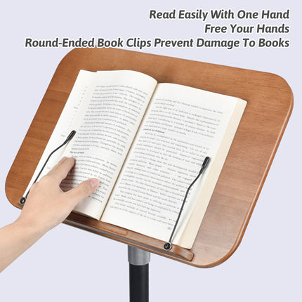Floor Standing Reading Stand Adjustable Angle Height Sturdy for Home Office Use