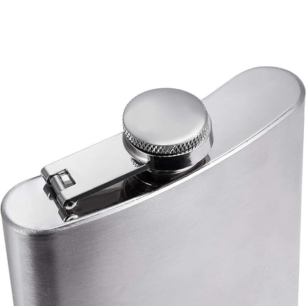 10/12oz Liquor Pocket Hip Flask Stainless Steel Whiskey Screw Cap Flagon Use