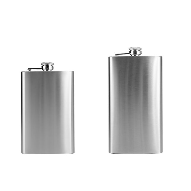 10/12oz Liquor Pocket Hip Flask Stainless Steel Whiskey Screw Cap Flagon Use
