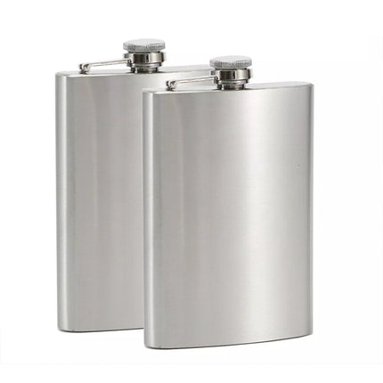 10/12oz Liquor Pocket Hip Flask Stainless Steel Whiskey Screw Cap Flagon Use