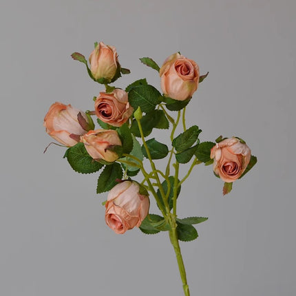 3PCS 7-Head Artificial Rose Decor Realistic Flower Table Centerpiece Decoration