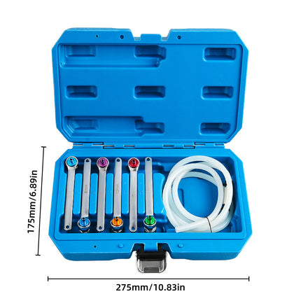 7Pcs Brake Clutch Bleeder Valve Wrench Set Hydraulic Oil Drain Tool Brake Tool