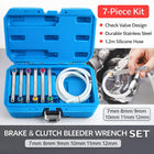 7Pcs Brake Clutch Bleeder Valve Wrench Set Hydraulic Oil Drain Tool Brake Tool