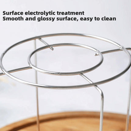 Round Cake Cooling Rack 8PCS Wire Stand 13.5 and 17cm for Baking Pastry Dessert