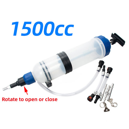 1500cc Manual Oil Extractor Pump Car Fluid Transfer Injector Syringe Tool