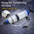 1500cc Manual Oil Extractor Pump Car Fluid Transfer Injector Syringe Tool