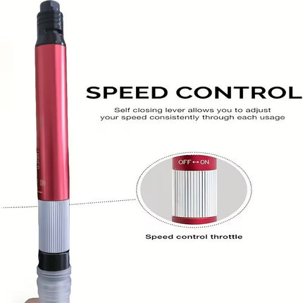 17-Piece Pneumatic Micro Grinder Pen Set Air Polishing Engraving Rotary Tool