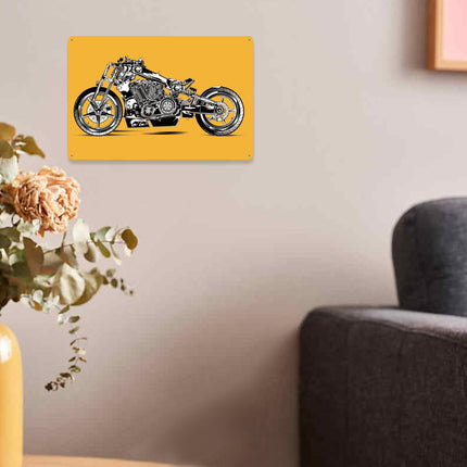 Vintage Tin Plate Art Stylish Iron Wall For Bar Living Room Easy-Install Durable