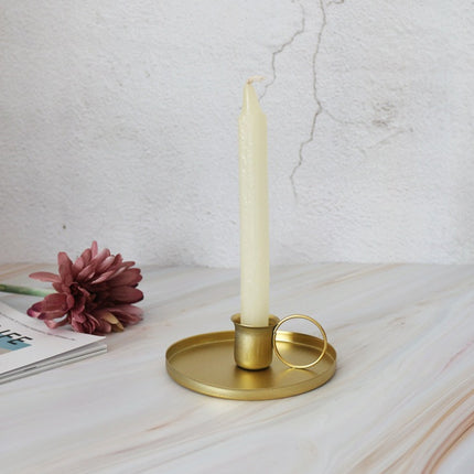 4PCS Metal Candlesticks Decorative Ornaments for Home Living Room Dining Table
