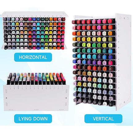 Multi Functional Large Capacity 120 Grid Marker Storage Box for Pens Organizing