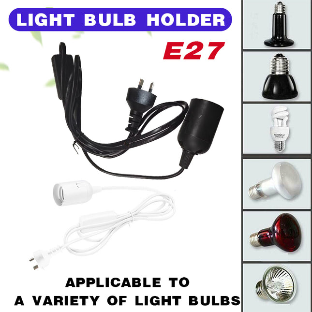 E27 Cable Cord With Switch AU Plug Pendant Lamp Base Light Bulb Holder Socket