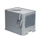 Large Fully Enclosed Cat Litter Box Cat Toilet Pet Litter Tray Odor Control