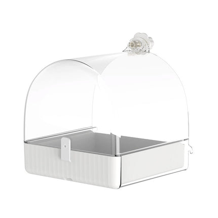 3in1 Parrot Bath Basin Bird Bathtub Cage or Accessory Pet Bird Feeder Water Bowl