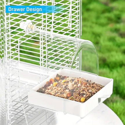 3in1 Parrot Bath Basin Bird Bathtub Cage or Accessory Pet Bird Feeder Water Bowl