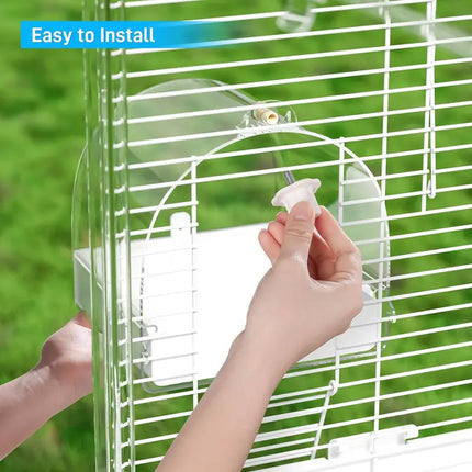3in1 Parrot Bath Basin Bird Bathtub Cage or Accessory Pet Bird Feeder Water Bowl
