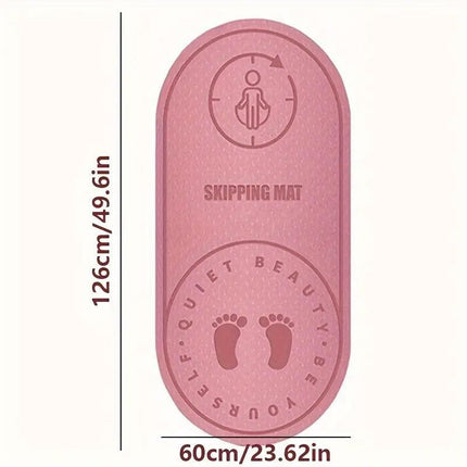 Jump Rope Mat Soundproof Shock Absorbing Mat for Indoor Fitness Yoga Floor Use