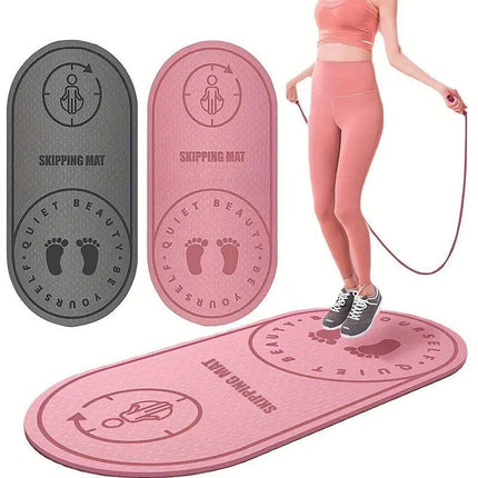 Jump Rope Mat Soundproof Shock Absorbing Mat for Indoor Fitness Yoga Floor Use
