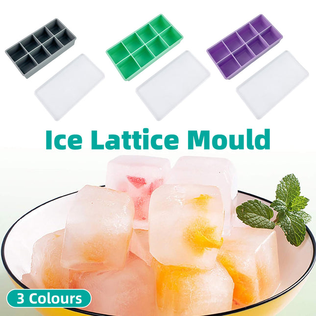 Silicone Big Ice Cubed Maker Large Cube Square Tray Molds Whiskey Ball Cocktails