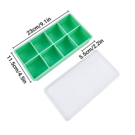 Silicone Big Ice Cubed Maker Large Cube Square Tray Molds Whiskey Ball Cocktails