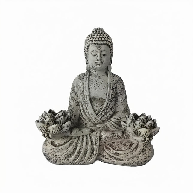 Buddha Statue Solar Light Outdoor Garden Decor Waterproof for Yard Patio Pathway