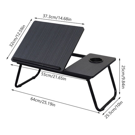 Small Bedside Table Multifunctional Foldable Desk Portable Folding Bedside Tray
