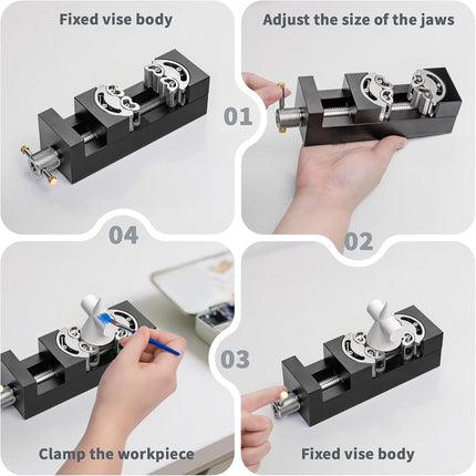 Adjustable Fractal Vise Press Bench Clamp Heavy Duty Woodworking Metal Bench