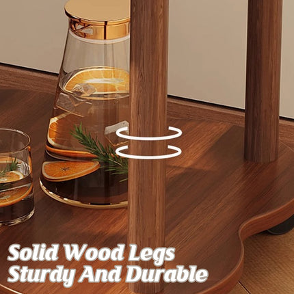 Retro Small Table Table Living Room Decor Compact Side Table for Coffee Books
