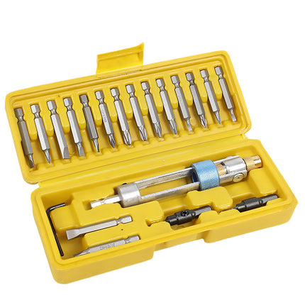 20-Piece Drill and Driver Bit Set - Quick-Change Adapter with Countersink
