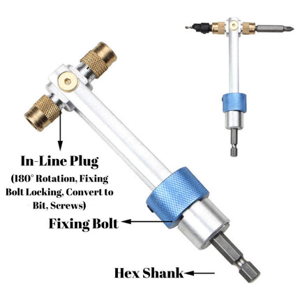 20-Piece Drill and Driver Bit Set - Quick-Change Adapter with Countersink