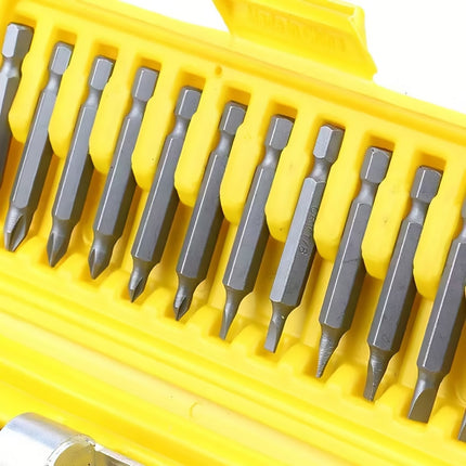 20-Piece Drill and Driver Bit Set - Quick-Change Adapter with Countersink