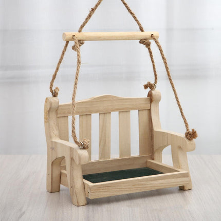 Outdoor Hanging Wooden Bird Feeder Garden Wild Bird Feeding Station House
