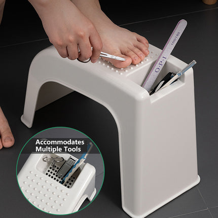 2 PCS Pedicure Stool Foot Care Nail Art Nail Cutting Stool Non-Slip Base Durable