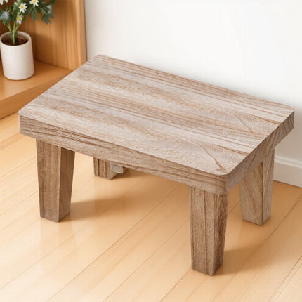 Solid Wood Small Bench Living Room Low Stool Shoe Bench Sturdy Durable Practical