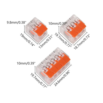 76pcs Terminal Blocks Home Decoration Wire Connectors Branch Terminal Blocks