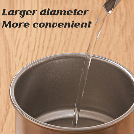 480ml Collapsible Stainless Steel Travel Mug Foldable Handle Outdoor Camping Cup