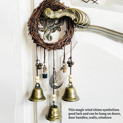 Wall Hanging Bohemian Door Handle Decoration Witch Bells for Home Festival Decor
