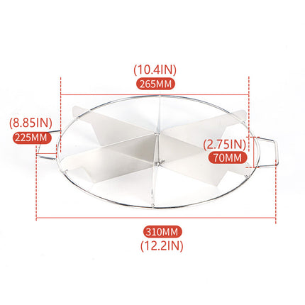 Round Pizza Cake Cutter Stainless Steel Pie Divider for Even Equal Slices Use