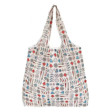 Reusable Foldable Waterproof Shopping Bags Carry Bag Grocery Big 39cm X 46cm - Aimall