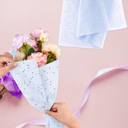 50pcs Floral Wrapping Paper for Fresh Flower Bouquet Gift Packaging 50x66cm
