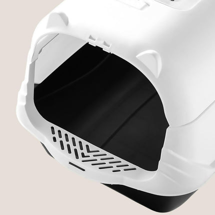 Enclosed Cat Litter Box Lid Scoop Splash Proof Lift Top Removable Toilet Tray