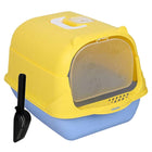 Enclosed Cat Litter Box Lid Scoop Splash Proof Lift Top Removable Toilet Tray