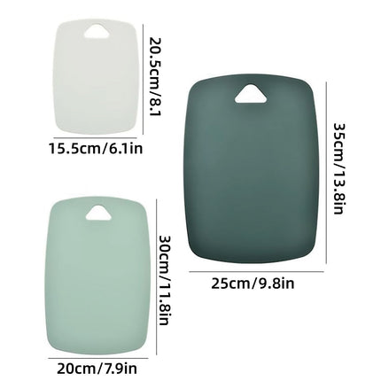 3pcs Cutting Boards for Kitchen Plastic Cutting Board Thick Chopping Boards