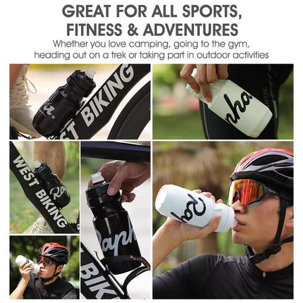 610ML Cycling Water Bottle Outdoor Sports Portable Squeeze Bottle Leakproof