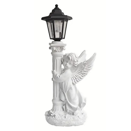 Solar Light Angel Statue Outdoor Garden Decor Waterproof for Yard Patio Pathway