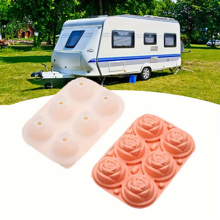 Large Ice Cube Tray Rose Maker Silicone Mold Whiskey Chocolate Jelly Mould DIY
