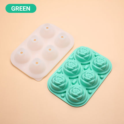 Large Ice Cube Tray Rose Maker Silicone Mold Whiskey Chocolate Jelly Mould DIY