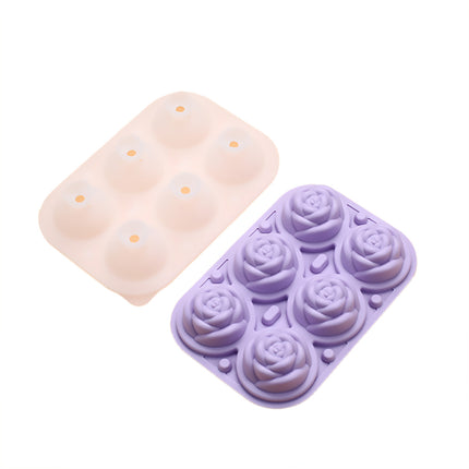 Large Ice Cube Tray Rose Maker Silicone Mold Whiskey Chocolate Jelly Mould DIY