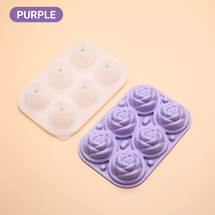 Large Ice Cube Tray Rose Maker Silicone Mold Whiskey Chocolate Jelly Mould DIY